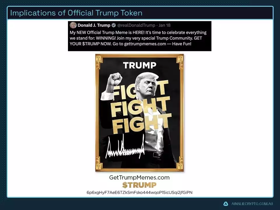 Implications of Official Trump Token Implications of Official Trump Token